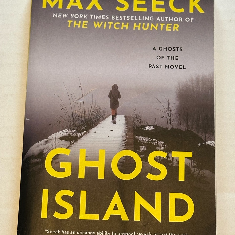 Max Seeck "Ghost Island" Paperback Book - Yellow & Gray Cover